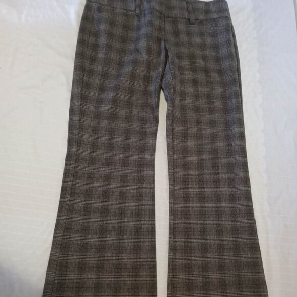 Hippie pants with checks and thin lines in shades of brown and black - Picture 1 of 9